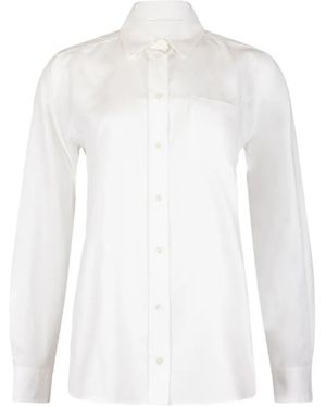 Weekend by Maxmara Chest-Pocket Button-Up Shirt - White
