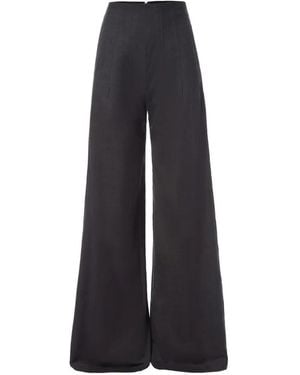 Monse High-Waist Corset-Style Pants - Blue