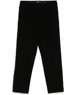 Balmain Pantalones con detalle de perlas - Negro