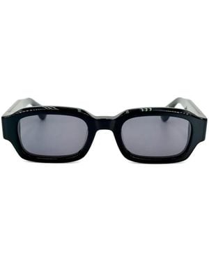 PETER AND MAY Water May Rectangle-Frame Sunglasses - Black