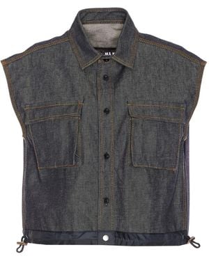 Sacai Camisa vaquera - Gris