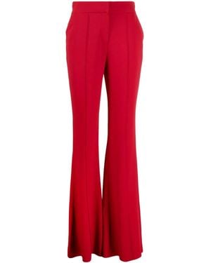 Elie Saab High-Waisted Crepe Flared Trousers