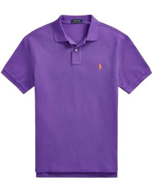 Polo Ralph Lauren Polo Pony Cotton Polo Shirt - Purple