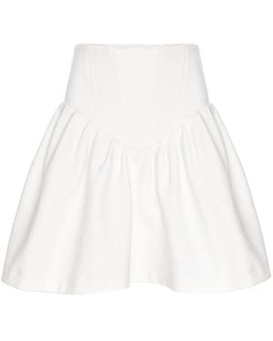 Hamza Nice Pleated Skirt - White