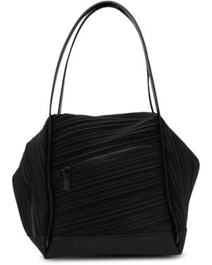 Pleats Please Issey Miyake Pleated Tote Bag - Black