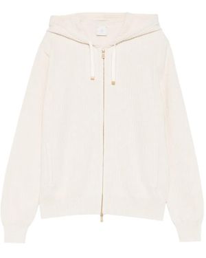 Eleventy Zip Hoodie - White
