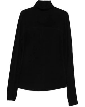 Thom Krom Rollkragenpullover Mit Daumenschlitz - Schwarz
