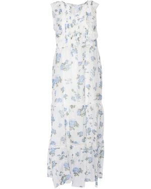 Ermanno Scervino Ruffled Floral-Print Dress - White