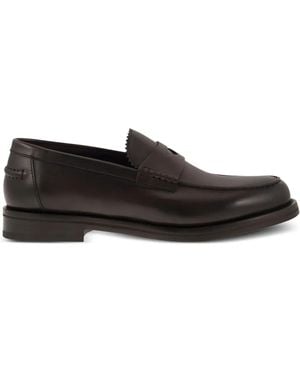 Doucal's Leather Loafers - Black