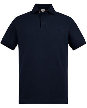 Tod's Polo Con Logo Bordado - Azul