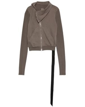 Rick Owens Sudadera Micro Mountain Con Capucha - Gris