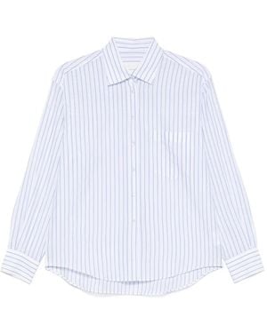 Xacus ストライプ シャツ - ホワイト