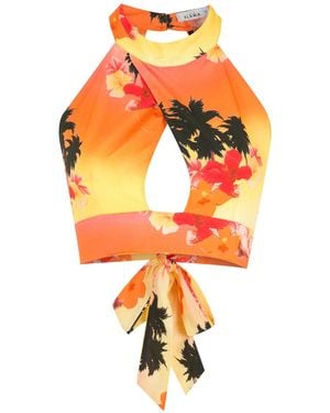 Amir Slama Halter Neck Blouse - Orange