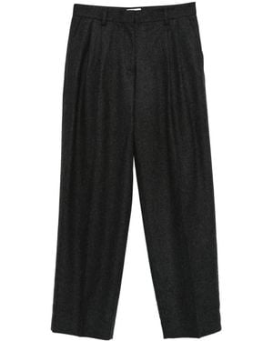 TOTEME ダブルプリーツ パンツ - ブラック