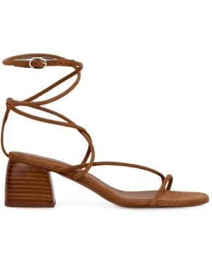 Ba&sh Suede Heeled Sandals - Brown