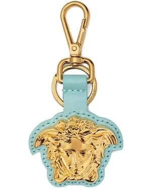 Versace La Medusa Leren Sleutelhanger - Metallic
