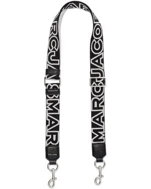 Marc Jacobs Correa con motivo del logo The Thin Strap - Blanco