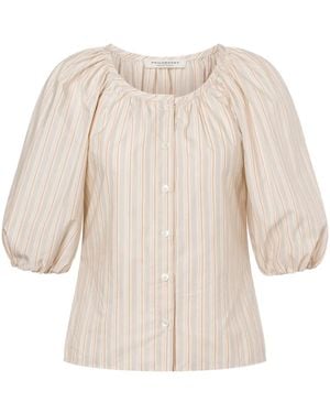 Philosophy Di Lorenzo Serafini Striped Blouse With Buttons - Natural