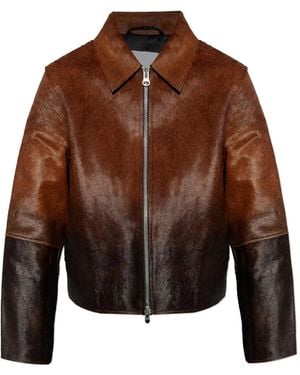 Samsøe & Samsøe Salylo Leather Jacket - Brown