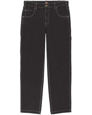 Dickies Jeans mit Kontrastnähten - Schwarz
