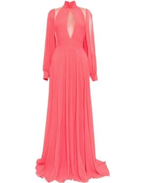 Saiid Kobeisy Crepe Georgette Dress - Pink