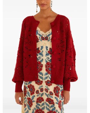 FARM Rio Vest Met Knopen - Rood