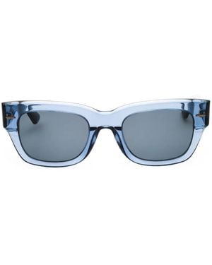Calvin Klein Rectangle-Frame Sunglasses - Blue