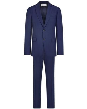 Ferragamo Wool And Mohair Suit - Blue