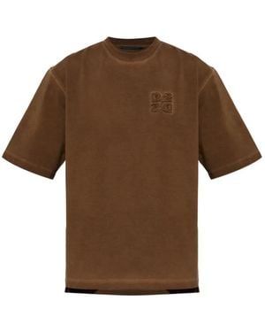 DSquared² Logo-Patch T-Shirt - Brown