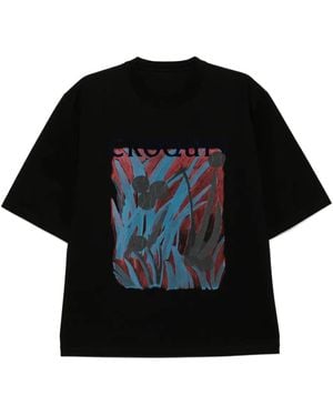 CROQUIS Graphic-Print T-Shirt - Black