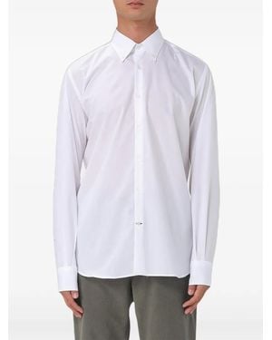 Brooksfield Button-Down Cotton Shirt - White