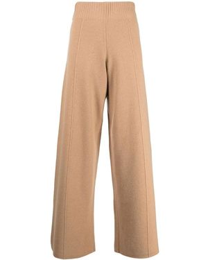 Pringle of Scotland High-Waisted Knitted Pants - Natural
