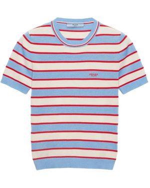 Prada ニット Tシャツ - ブルー