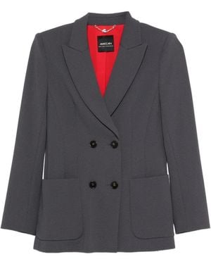 Marc Cain Double-Breasted Blazer - Grey