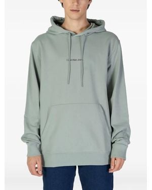 Calvin Klein Logo-print Hoodie - Green
