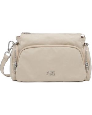 Bimba Y Lola Petit Sac À Poche En Coton Couleur Pierre - Natural