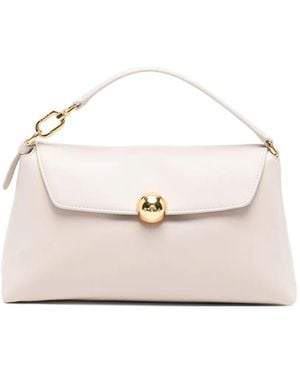 Furla Mini Sfera Soft Clutch Bag - Natural