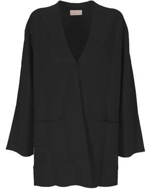 Hemisphere Open-Front Cardigan - Black