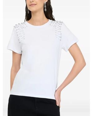 Liu Jo Bejewelled Short-sleeve T-shirt - ホワイト