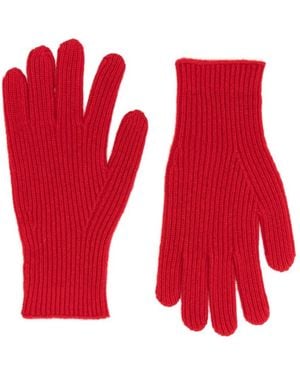 TOTEME Knitted Cashmere Gloves - Red