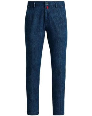 Kiton Hose Mit Geradem Bein - Blau