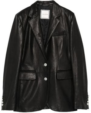 Tagliatore Leather Jacket - Black