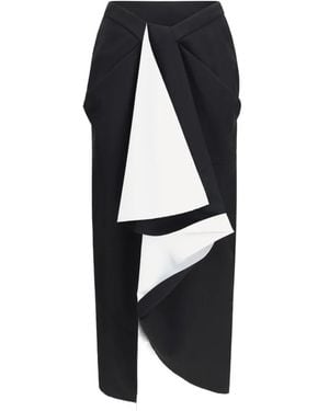 Givenchy Bonded Wrap Skirt - Blue