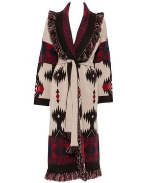 Alanui Fringe-Trim Coat - Natural