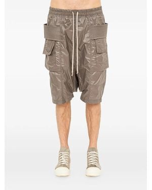Rick Owens Short Creatch À Poches Cargo - Natural