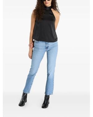 Samsøe & Samsøe Sarheos Halterneck Satin Top - Blue