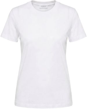 Dondup Camiseta Con Cuello Redondo - Blanco