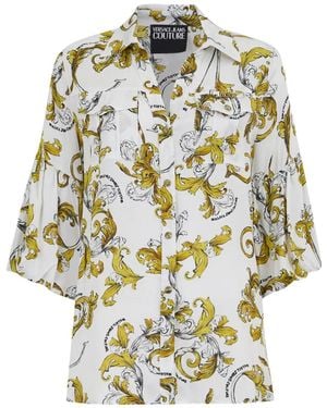 Versace Jeans Couture フローラル シャツ - メタリック