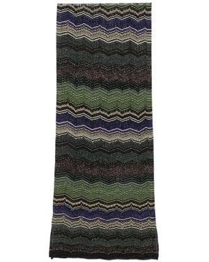 Missoni Zigzag-Pattern Scarf - Black