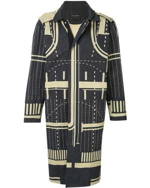 Craig Green Graphic Pattern Coat - Black